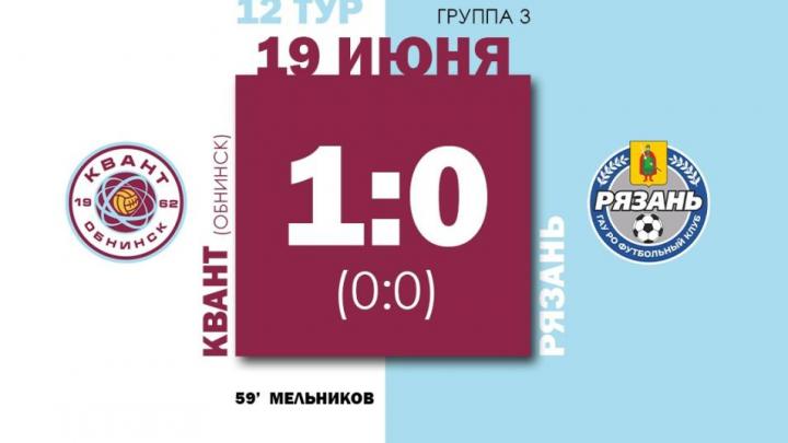 Обнинский «Квант» обыграл ФК «Рязань» — Настоящий Обнинск