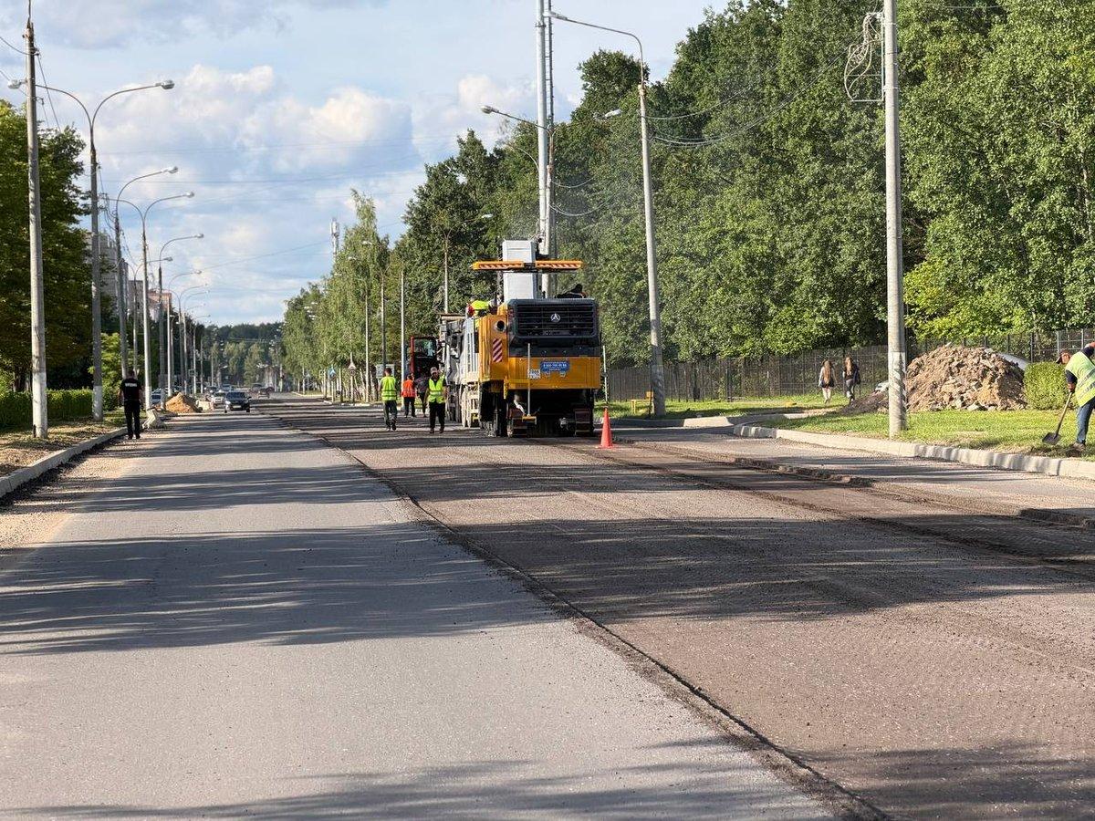 Ремонт дороги на улице Курчатова — Настоящий Обнинск