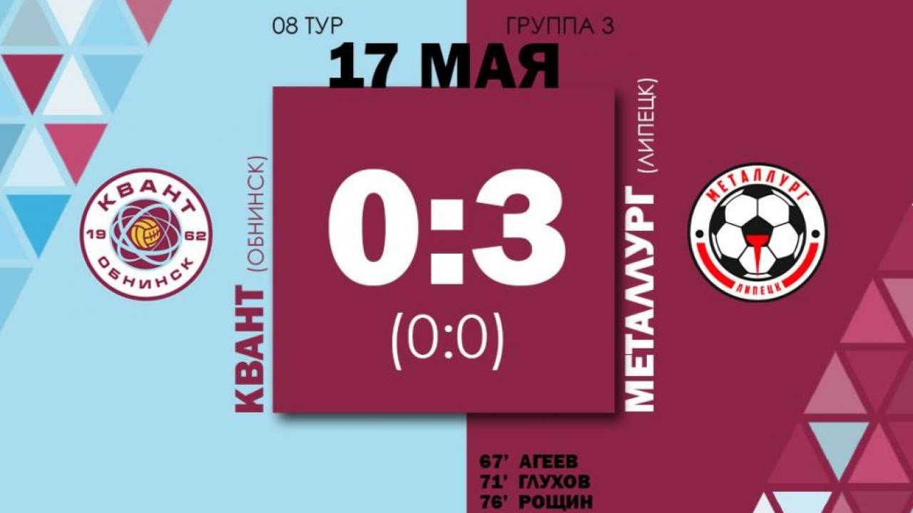 Поражение на домашнем поле: обнинская команда уступила «Металлургу» 0:3 — Настоящий Обнинск